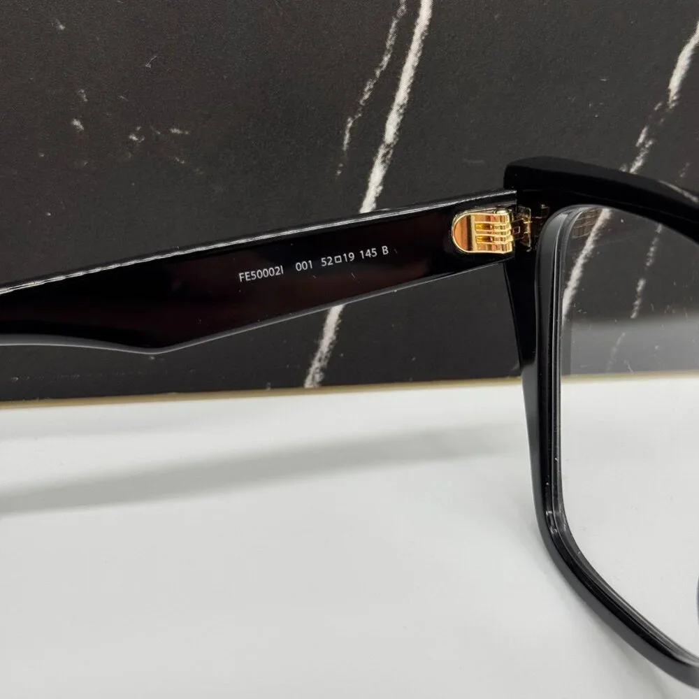 NEW FENDI FE50002I 001 BLACK EYEGLASSES WOMEN FENDI